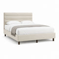 Polsterbett Doppelbett Beige Polyester Rechteckig 160 x 200 cm