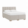 Polsterbett Doppelbett Beige Polyester Rechteckig 180 x 200 cm