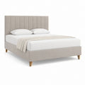 Polsterbett Doppelbett Beige Polyester Rechteckig 160 x 200 cm